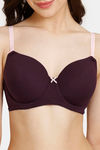 Rosaline Padded Wired 3/4th Coverage T-Shirt Bra - Winter Bloom — thumbnail 4